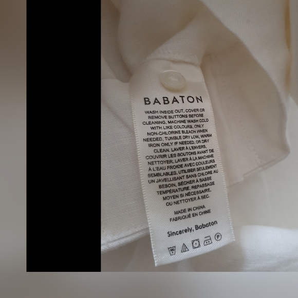 Aritzia Babaton 100% Linen Crop Top - Picture 7 of 8